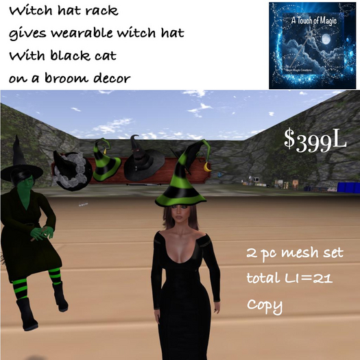 Witch hat rack giver set-Box LI=21