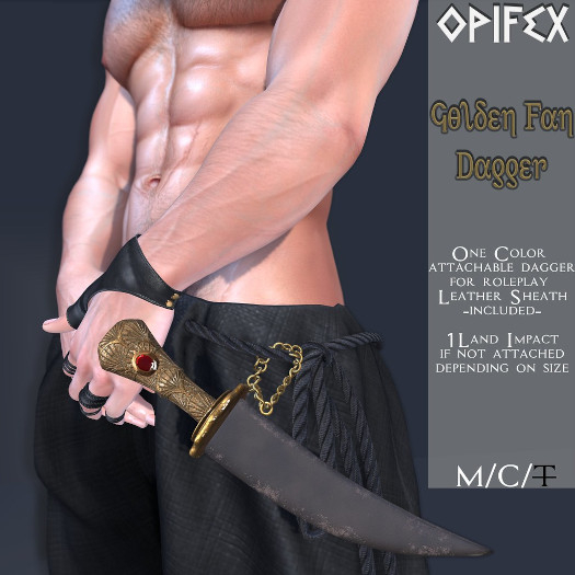 Opifex - Golden Fan Dagger