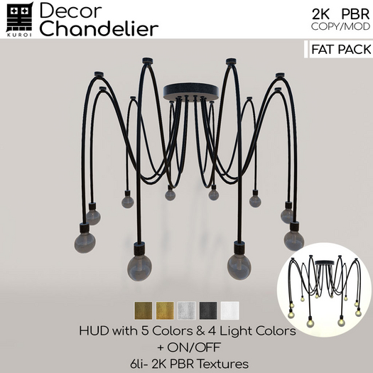 Kuroi - Spider Chandelier FAT PACK
