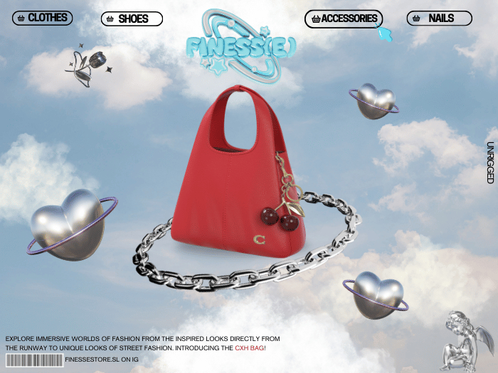 [F] Red CXH Hand Bag Unpacker