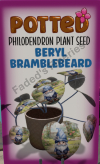 Potted: Philodendron Seed: Beryl Bramblebeard
