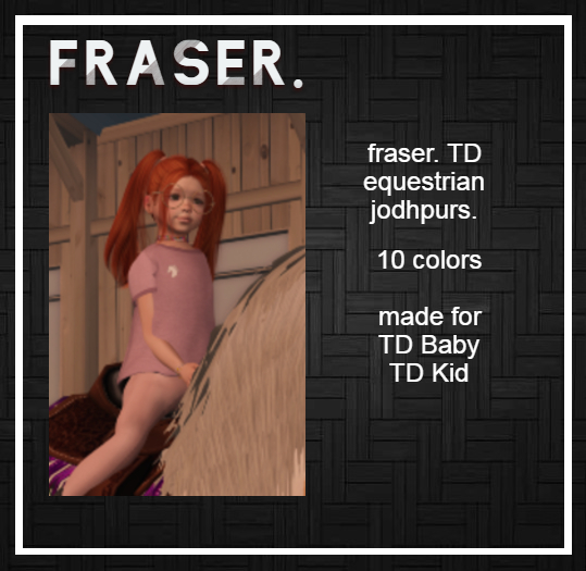 fraser. toddledoo jodhpurs. 