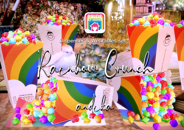 ADD/andika{Rainbow Crunch}Popcorn Dispenser&Wearables set