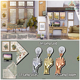 15.DD Arthouse Dreams Lamp Copper Boxed
