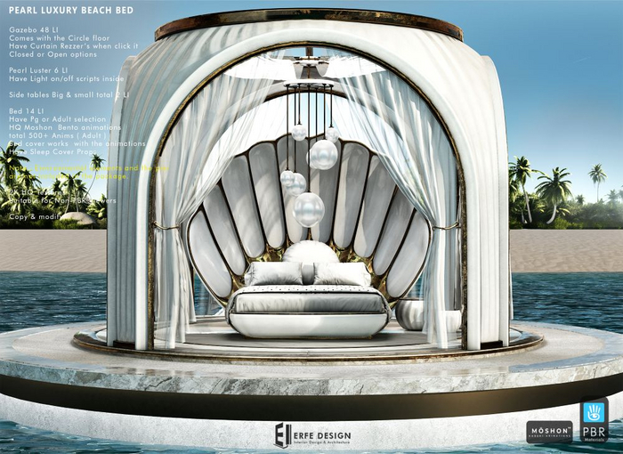 Pearl Luxury Beach Bed PG PACK [Erfe Design] *