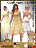 *Goddess* Shelle Dress Outfit Lace 2 SatinRose Yellows