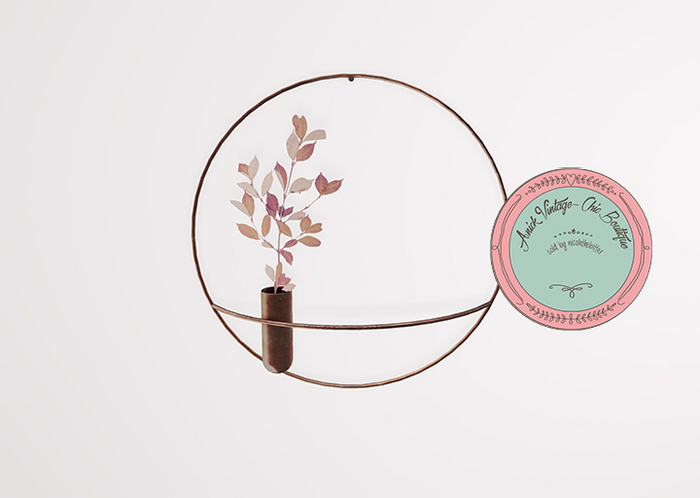 ionic : Delicate flower  (Wire wall decor)