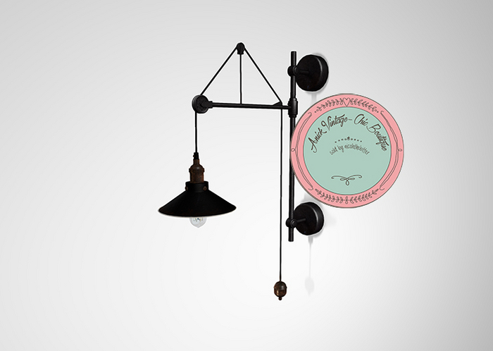..::THOR::.. Wall Cast Iron Lamp RARE
