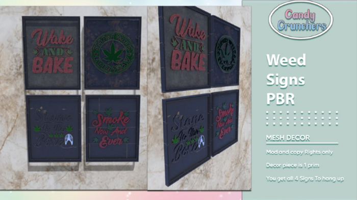 Candy Crunchers - Weed Signs PBR (unpack)