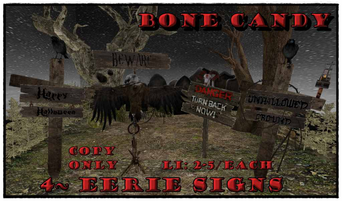 Bone Candy~Eerie Old Signs~