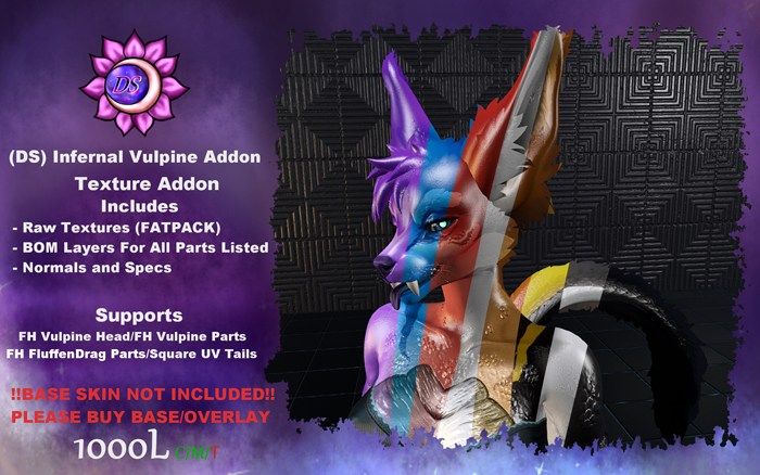 Second Life Marketplace - (DS) Infernal Vulpine Addon (Fatpack)