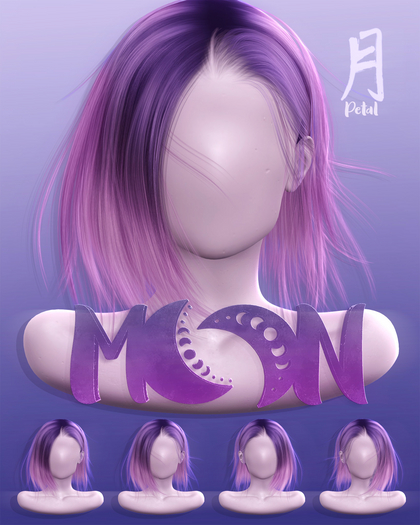 Moon. Hair // - FatPack - Petal