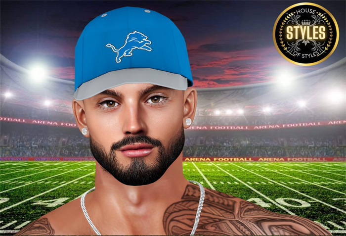 Detroit Lions Baseball Cap (Blue)