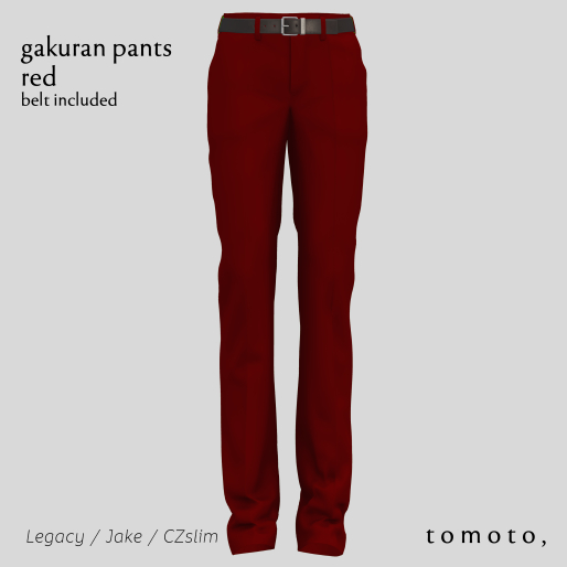 tomoto, gakuran pants rd