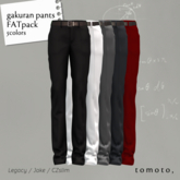 tomoto, gakuran pants FAT