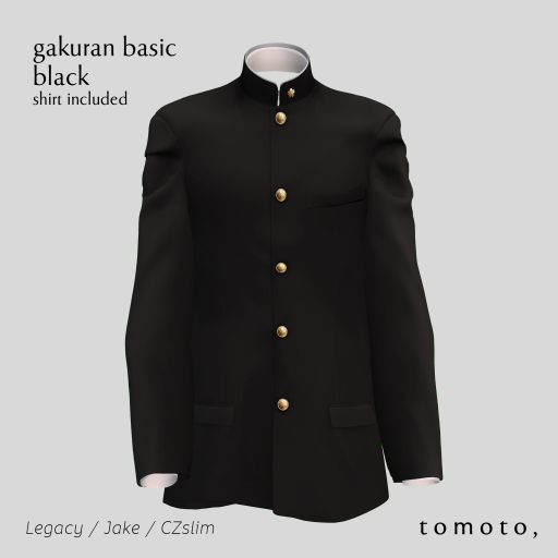 tomoto, gakuran basic bk