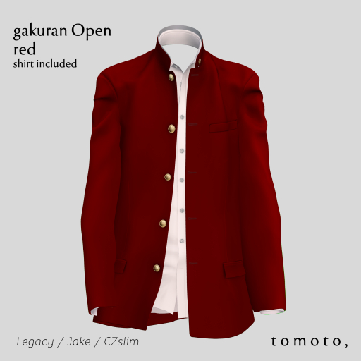 tomoto, gakuran Open rd