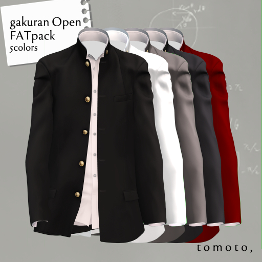 tomoto, gakuran Open FAT