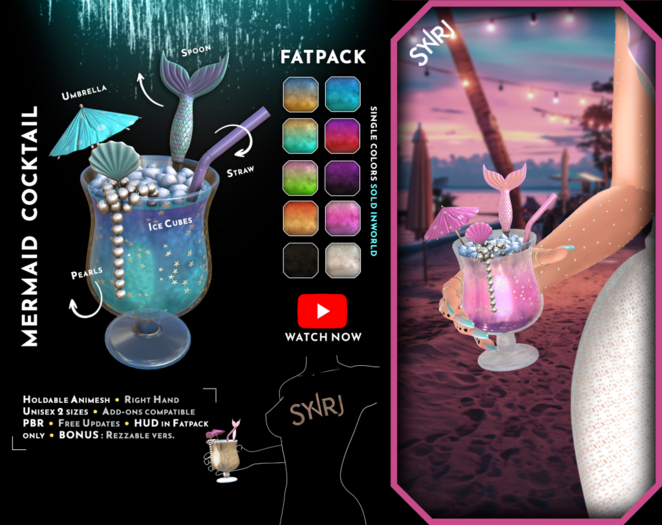 SynRJ ~ Mermaid Cocktail ~ Fatpack