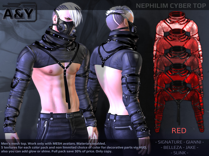A&Y Nephilim Cyber Top - Red