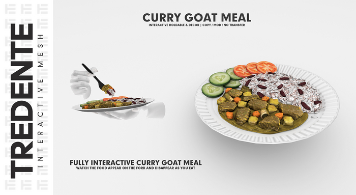 Tredente // Curry Goat Meal (Add Me)