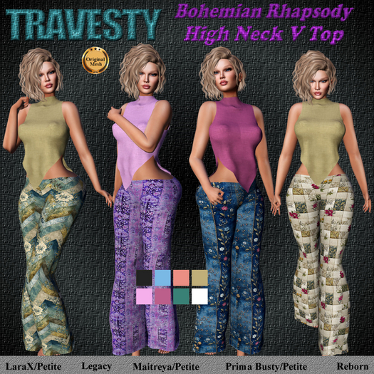 Travesty Bohemian Rhapsody High Neck V Top
