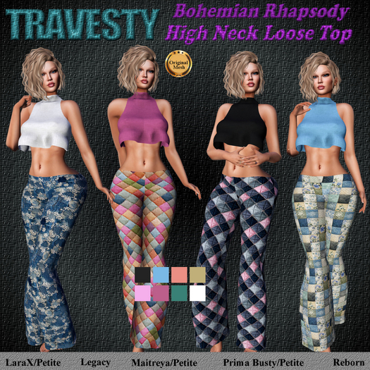 Travesty Bohemian Rhapsody High Neck Loose Top