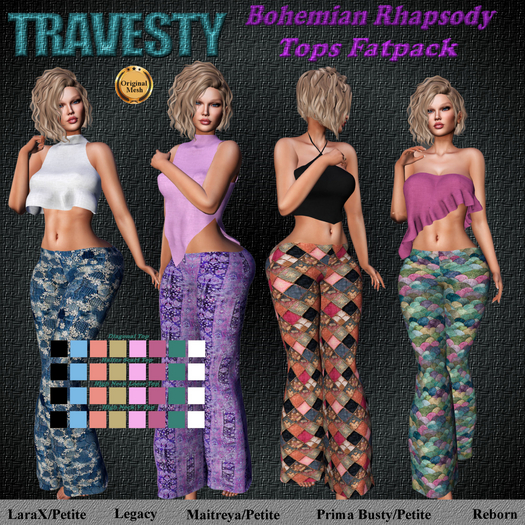 Travesty Bohemian Rhapsody Tops Fatpack