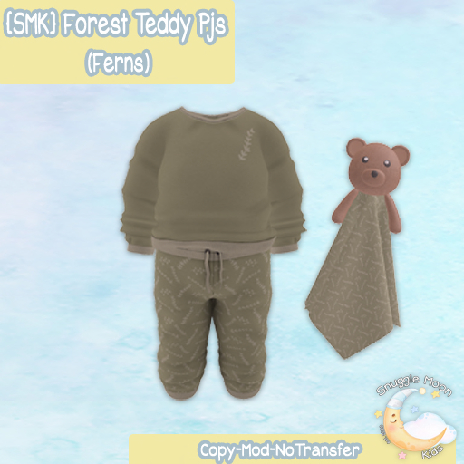 {SMK} Forest Teddy Pjs - Ferns