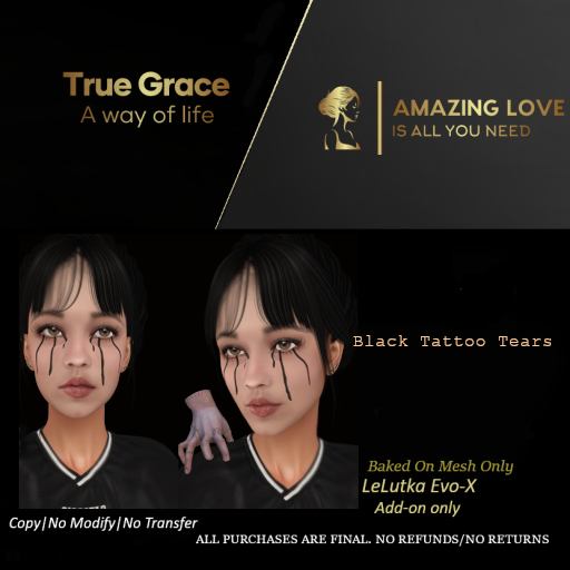 Black Tear Tattoo