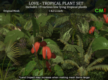  LOVE SUPERSTORE - TROPICAL PLANTS SET - Low Li Mesh 