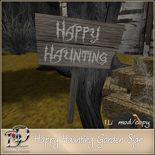Dolome Designs Happy Haunting Garden Sign