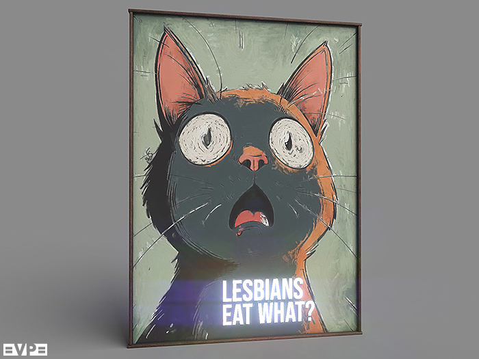 =VP= Meme Cat Framed