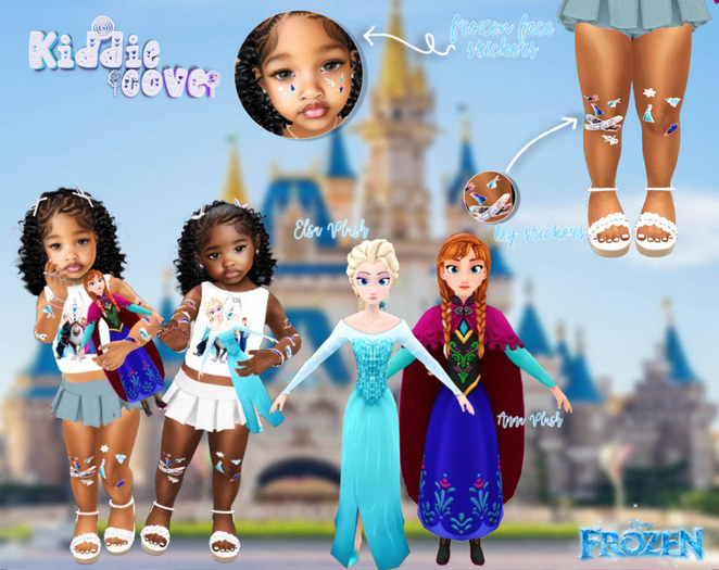 KC:// FROZEN FACE STICKERS