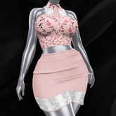 Yalin Fashion AMBER Pink Flower Outfit