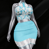 Yalin Fashion AMBER Turquoise Flwoer