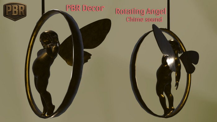 Chime sound Rotating Angel PBR Copy Modify 