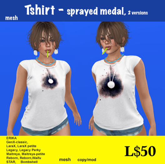 ChX-Tshirt,sprayed medal (2)
