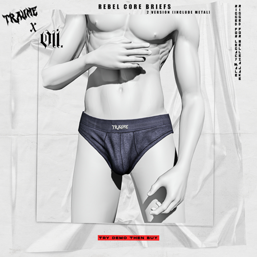 [Traume x OUI] RblCore Briefs Blue