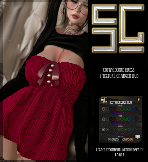 [SG] Cottagecore Dress w/HUD FATPACK