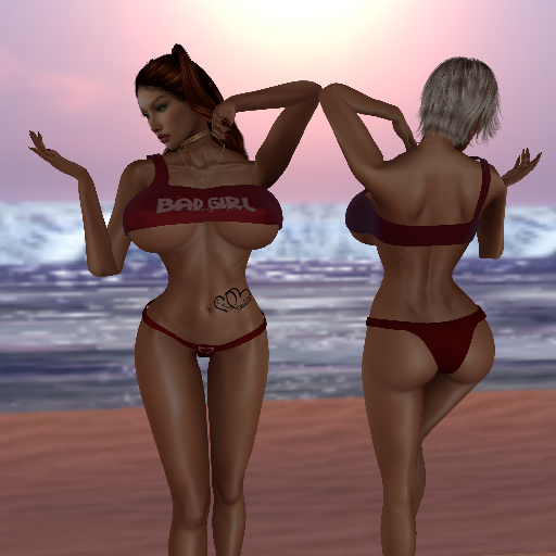 KOKO'S CLOSET BAD GIRL RED BIKINI