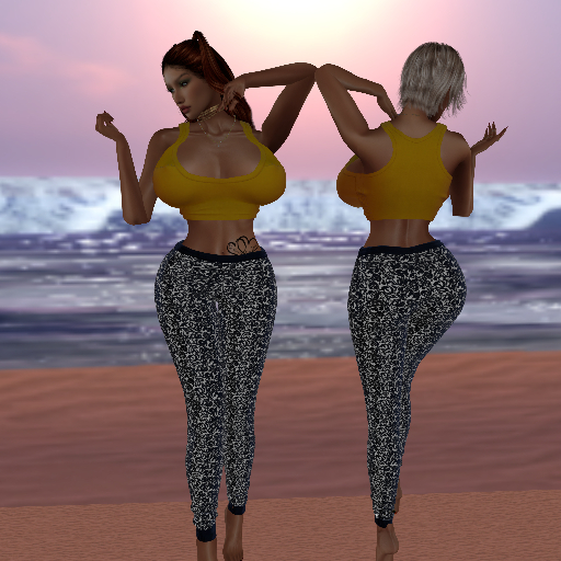 KOKO'S CLOSET BLACK & WHITE FLORAL PANTS