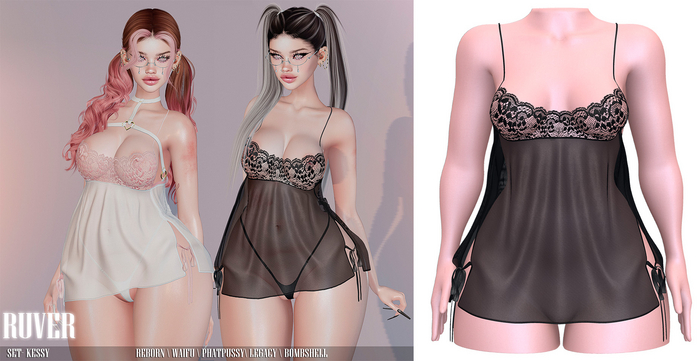 RUVER-Dress :: Kessy -Black