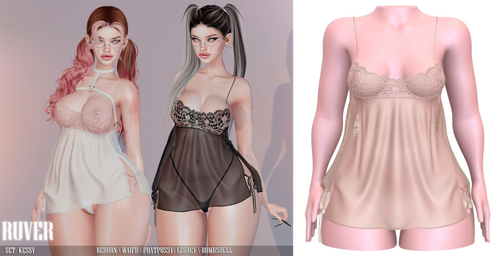 RUVER-Dress :: Kessy -Skin