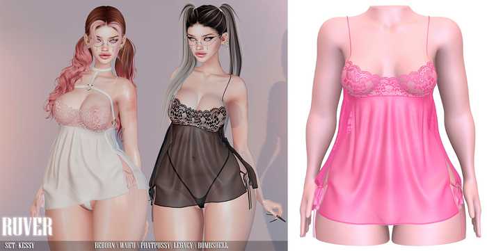 RUVER-Dress :: Kessy -Pink 