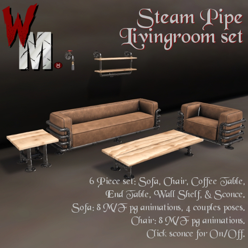 WM Steam Pipe Livingroom Set (Box)