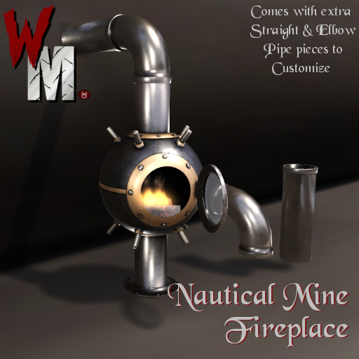 WM Nautical Mine Fireplace (Box)