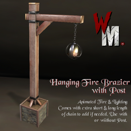 WM Hanging Brazier w/ Post (Box)