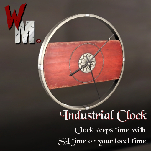 WM Industrial Wall Clock (Box)