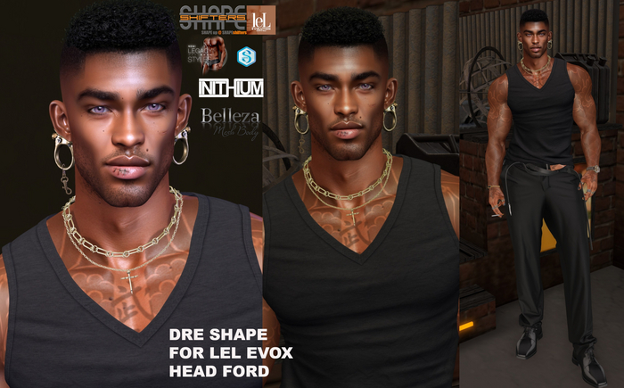 Second Life Marketplace - [SHAPEshifters] DRE SHAPE FOR LEL EVOX HEAD ...